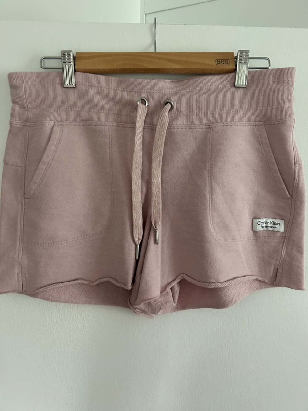 Calvin Klein Dusty Pink Drawstring Athletic Shorts